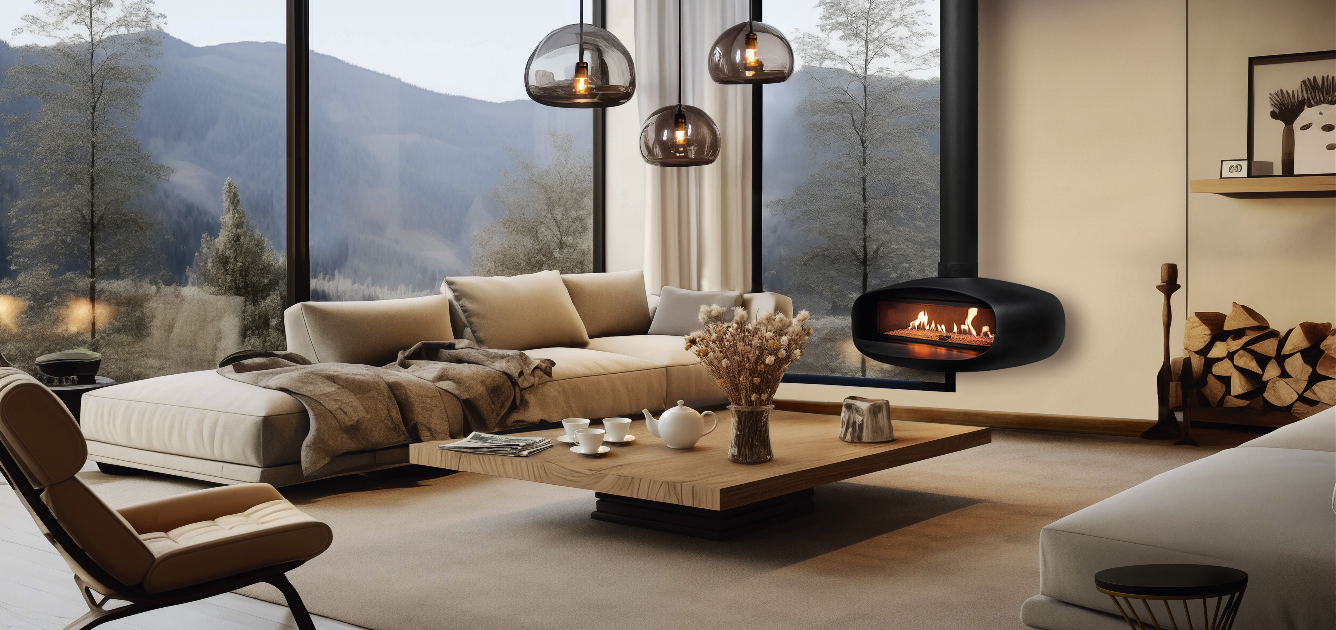 Oval Fireplaces